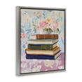 thumbnail image 2 of Stupell Industries Cottage Vintage Books & Florals Gray Floating Frame Canvas Art, 25 x 31, by The Prints Vibe, 2 of 8