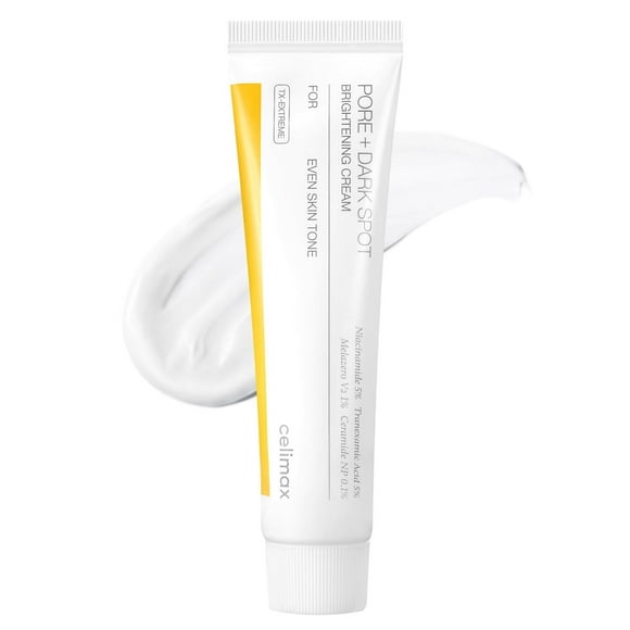 Crema Iluminadora Pore+ celimax Beige Con Niacinamida y Ácido Tranexámico para Pieles Sensibles