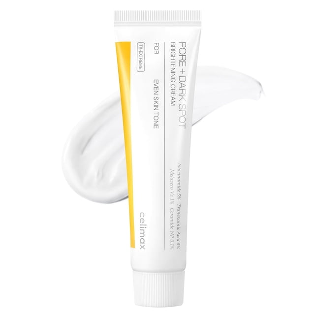 Crema Iluminadora Pore+ celimax Beige Con Niacinamida y Ácido Tranexámico para Pieles Sensibles