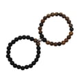 thumbnail image 4 of Pulsera de pareja con cierre magnético de piedra Natural de 8mm, regalo para el Día de San Valentín, 2psc, 4 of 4