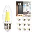 thumbnail image 1 of Lampara Foco Vintage Led Ahorrador E27 C35 6w 6500k 10pcs Blanco Frío, 1 of 6