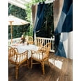 thumbnail image 5 of Outdoor Curtains for Patio, Navy Blue Brown Waterproof Blackout Outside Curtain for Porch/Pergola/Gazebo, Modern Geometric Abstract Art Thermal Insulated Drapes for Cabana, 1 Panel, 54 x 108 Inch, 5 of 8
