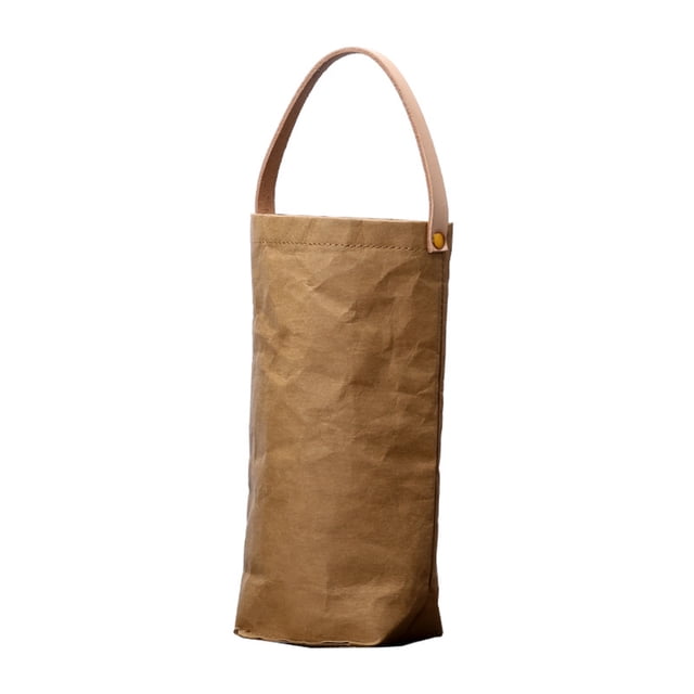 TEHAUX 1Set Light Brown Kraft Paper Bag For Reusable Carrying And Shopping Aids