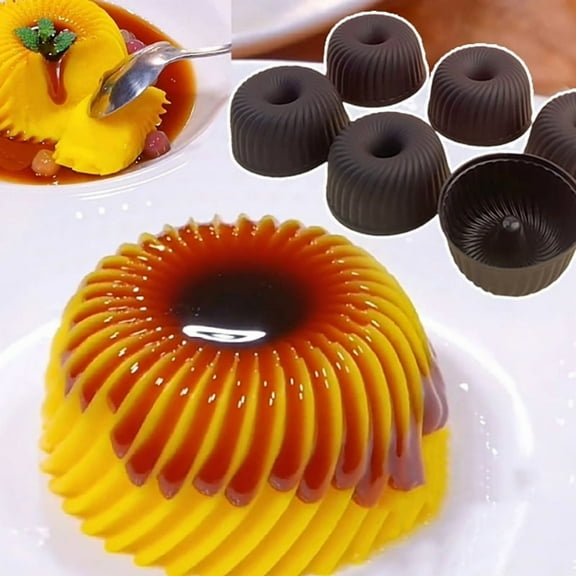 Silicone Caramel Pudding Cupcake Muffin Donut Mold For Caramel Pudding Jelly Pastry Cake Decoration Tool Kitchen Baking Tray