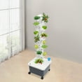 thumbnail image 3 of Indoor Hydroponic Tower, 10-Tier 50-Groove Design, 5.28Gal Reservoir, 12V Safe Pump, Mobile for Home, Office, Balcony, 3 of 15