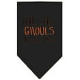 thumbnail image 2 of Mirage Pet 66-172 LGBR All the Ghouls Screen Print Bandana, Brown - Large, 2 of 10