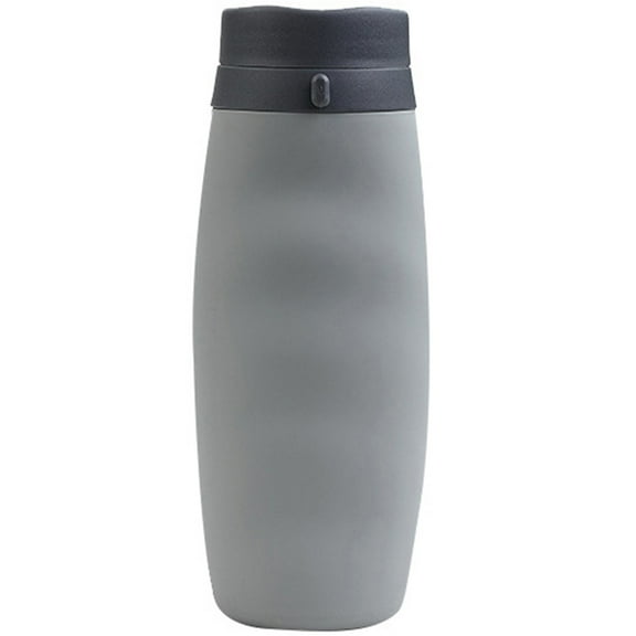 LULULION Back to School Foldable Water Cup Easy to Clean Grey 1Pack