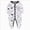 O135-White, variant on 3-6 Months Newborn Baby Boys Girls Jumpsuit Footed Long Sleeve Button Bodysuit Outfits Pajamas Sleep & Play