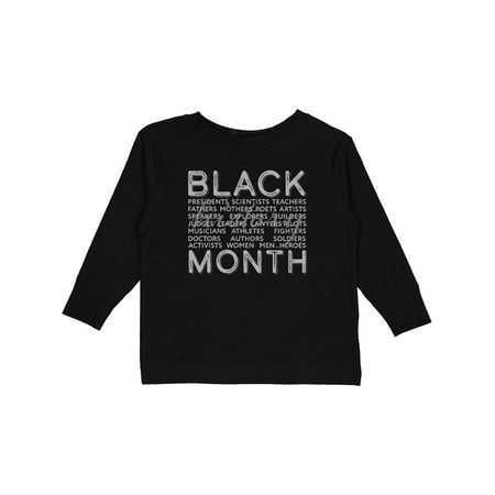 

Inktastic Black History Month- Occupations and Identities Gift Toddler Boy or Toddler Girl Long Sleeve T-Shirt