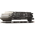 thumbnail image 3 of Tombow 56171 Dual Brush Pen Art Markers, Grayscale, 10-Pack, 3 of 8