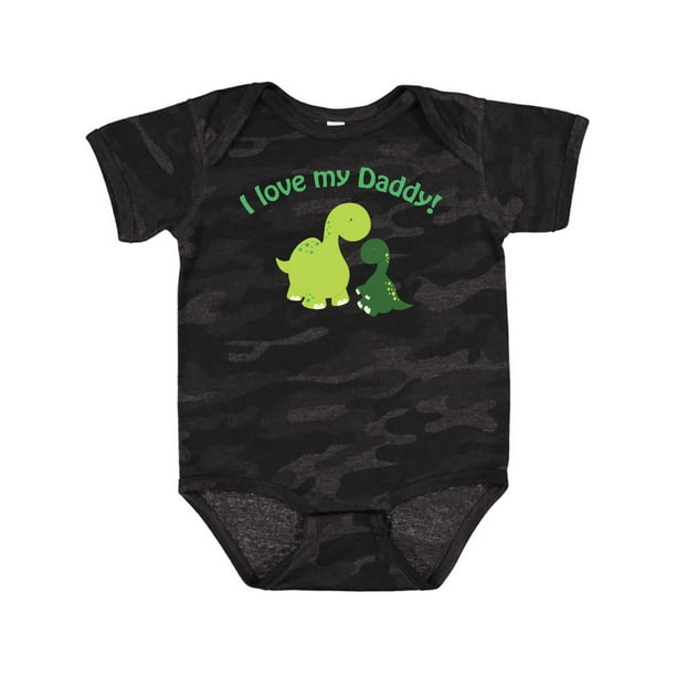 Inktastic I Love My Daddy Dinosaurs Gift Baby Boy Or Baby Girl Bodysuit Walmart Com