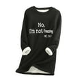 thumbnail image 2 of Pincandy Yes,I'm Still Freezing -Me 24:7 Sweatshirt for Women Winter Fleece Lined Warm Shirts Casual Solid Loungewear Tops, 2 of 5