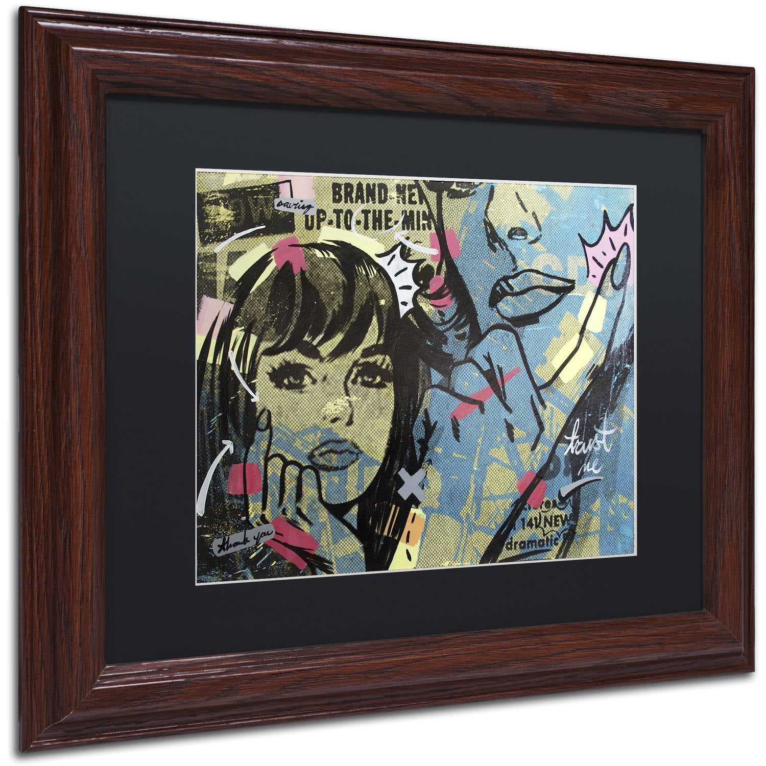 Dan Monteavaro 'New Dramatic' Black Matted Framed Art