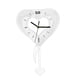 thumbnail image 5 of Reloj de pared silencioso en forma de corazón, versátil y ligero, de acrílico, ideal Plata, 5 of 9