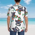 thumbnail image 6 of Bixox Men's Hawaiian Shirts Men's Dinosaur on Excavator2 Print Short-Sleeve Shirt-XX-Large, 6 of 8