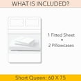 thumbnail image 6 of PRATYUX RV Short Queen 3-PC (1 Fitted + 2 Pillowcases) Set 400-Thread Count Soft Breathable Sateen Weave Egyptian Cotton, 18" Deep - Light Blue, 6 of 7