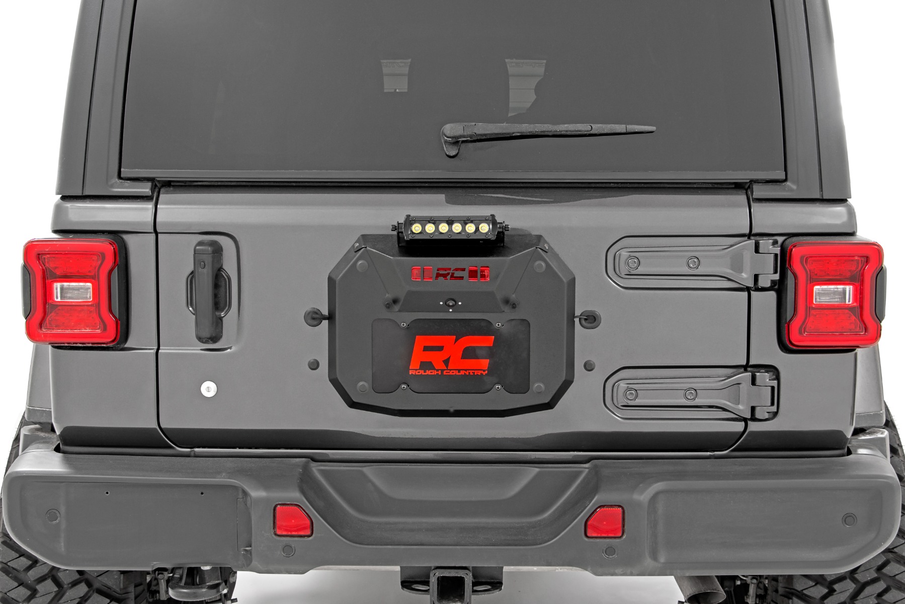 Spare Tire Mounting Bracket With Brake Light For 2007-2018 Jeep Wrangler – Aluminum Alloy