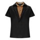 thumbnail image 3 of Blusa y camisa de manga corta con cuello vuelto para hombre, camiseta informal de moda de color liso con solapa, camiseta de manga corta con cuello redondo, blusa para hombre, 3 of 5
