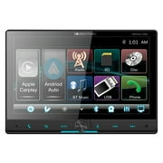 Soundstream VRCPAA-106F 10.6 Double DIN DVD Head Unit with Bluetooth, Apple CarPlay, Android Auto, and Floating Touch Screen