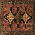 thumbnail image 1 of Ahgly Company Indoor Square Persian Brown Traditional Area Rugs, 5' Square, 1 of 4