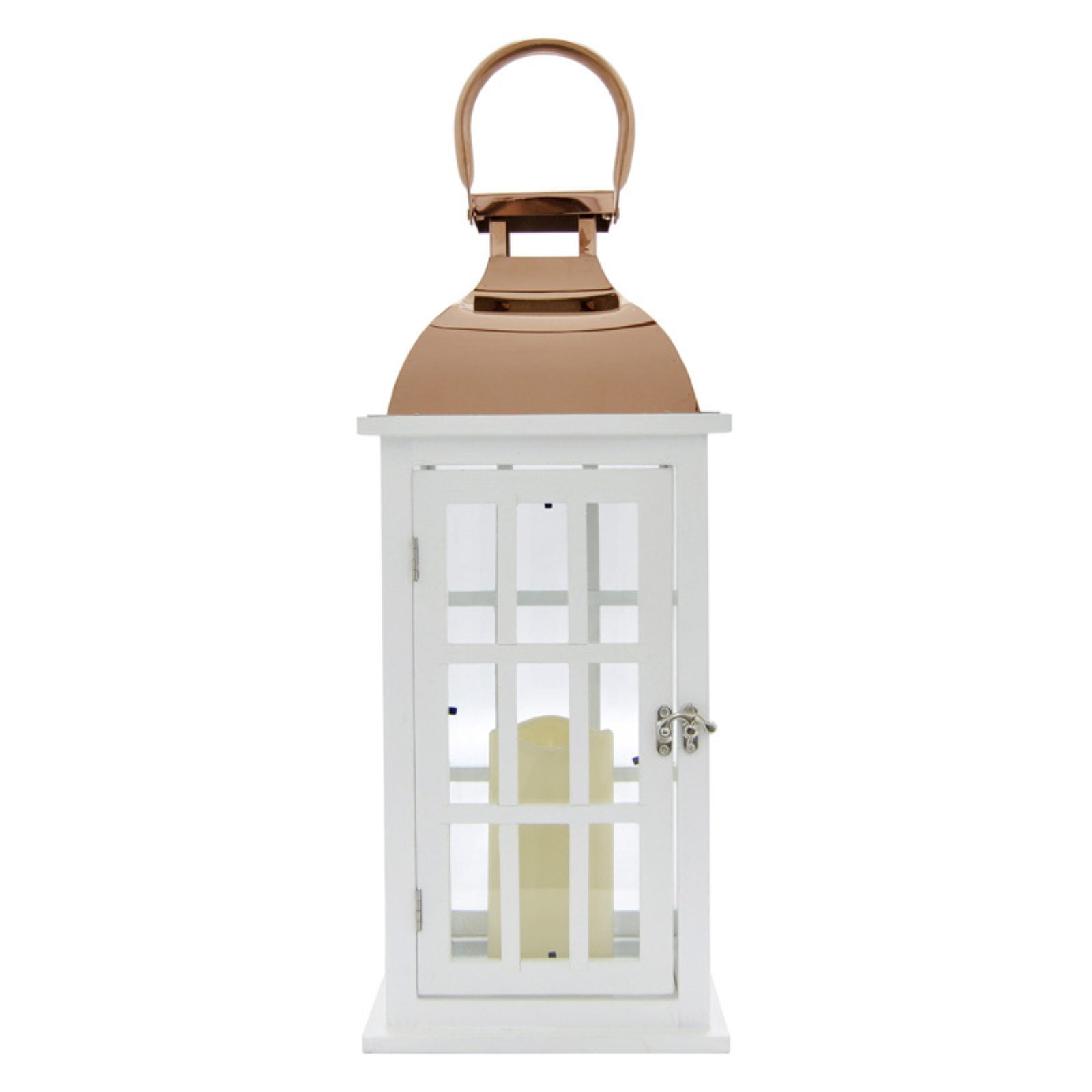 Three Hands Lantern With Led Candle