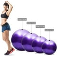 thumbnail image 4 of Pelota de yoga, anti-explosión, engrosada, estabilidad, pelota de equilibrio, pilates, barra, fisioterapia, pelota de ejercicio, regalo, bomba de aire Xemadio LN-1627, 4 of 6