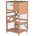 thumbnail image 1 of CoSoTower Enclos Extérieur pour Chat de 34 Pouces L Catio sur Roues avec Hamac, Multiples Plateformes, Rampes de Repos Type Condo, pour 1 à 3 Chats, Orange, 1 of 7