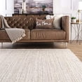 thumbnail image 4 of nuLOOM Rigo Hand Woven Farmhouse Jute Area Rug, 4' x 6' Oval, Off-white, 4 of 9