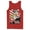 Red, variant on Men's Justice League Stars And Stripes Poster Tank Top Red Medium