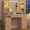Nature, variant on Afuhokles Makeup Vanity Desk with Lighted Mirror and Charging Station, 6 Drawers, 5 Jewelry Hooks, Nature