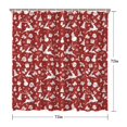 thumbnail image 5 of Red Christmas Silhouette Pattern Shower Curtain 72"x72" ,Bathroom Decorative Shower Curtains Set with 12 Hooks,Modern Waterproof Washable Shower Curtain, 5 of 6