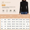 thumbnail image 6 of Joyshaper Women's Turtleneck Long Sleeve T-Shirt Basic Solid Color Slim Fit Top, 6 of 6