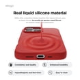 thumbnail image 3 of elago Compatible with iPhone 16 Pro Case, Premium Liquid Silicone Case, Full Body Protective Cover, Shockproof, Slim Phone Case, Anti-Scratch Soft Microfiber Lining, 6.3 inch (Red), 3 of 5