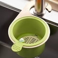 thumbnail image 3 of Orange Hanging Kitchen Sink Drain Basket Food Residue Filter Fruit Vegetable Washing Strainer, 3 of 6