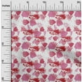 thumbnail image 2 of oneOone Cotton Cambric Pink Fabric Leaf With Abstract Texture Craft Projects Decor Fabric Printed By The Yard 42 Inch Wide, 2 of 5