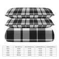 thumbnail image 2 of 3 Pcs Soft Bedding Set, Includes 1 Duvet Cover with Zipper And 2 Pillow Shams,Plaid Pattern Black And White Plaid Twin(86"x70"), 2 of 8