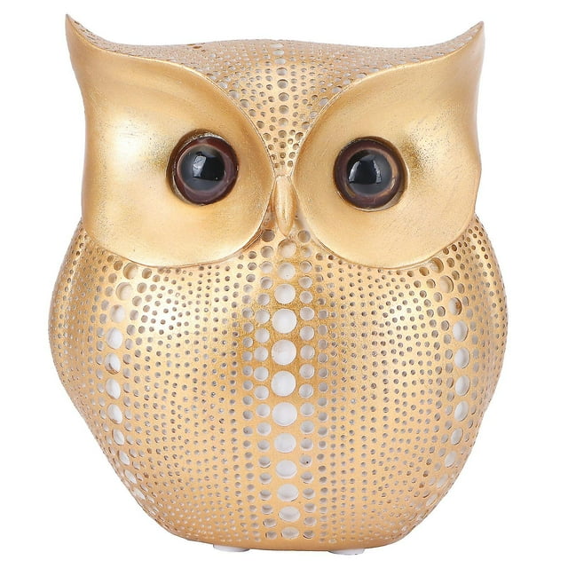 Owl Statue Figurine Nordic Resin Animal Sculpture Ornament Craft Home Desktop Decoration