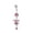 C, variant on YYKihy Sexy Butterfly Bow Belly Navel Ring Pearl Body Piercing For Women Girls Jewelry Blue