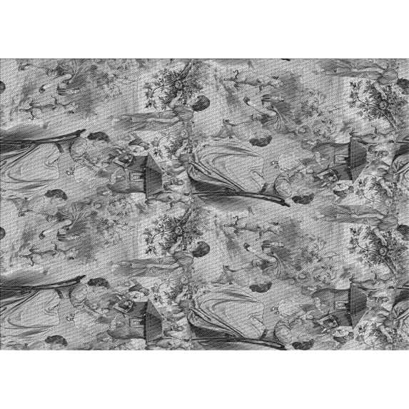 Ahgly Company Indoor Rectangle Patterned Gray Cloud Gray Area Rugs, 3' x 5'