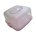 thumbnail image 2 of Caja cuadrada para transportar pasteles, bandeja para servir, contenedor multiusos para transporte de pasteles, para transporte de postres, pasteles y Rosa, 2 of 8