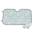 thumbnail image 2 of Lsque White Swan Car Windshield Sun Shade | Accordion Folding Style Auto Shade for Car Truck SUV Van | Blocks UV Rays Sun Visor Protector | Medium, 2 of 7