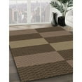 thumbnail image 3 of Ahgly Company Machine Washable Indoor Rectangle Transitional Dark Gold Brown Area Rugs, 8' x 12', 3 of 7