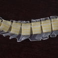 thumbnail image 3 of Efavormart 25 YARD Ruffle Lace Trim With Satin Edged Organza Fabric And Gingham Polyester For Dress Craft Sewing Trimming  - IVORY, 3 of 8