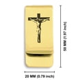 thumbnail image 2 of Stainless Steel Religious Cross Crucifix Classic Slim Money Clip Credit Card Holder, 2 of 2