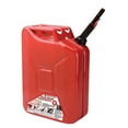Midwest Can Company 5Gallon Metal Gas Can with Quick Flow Spout, Red