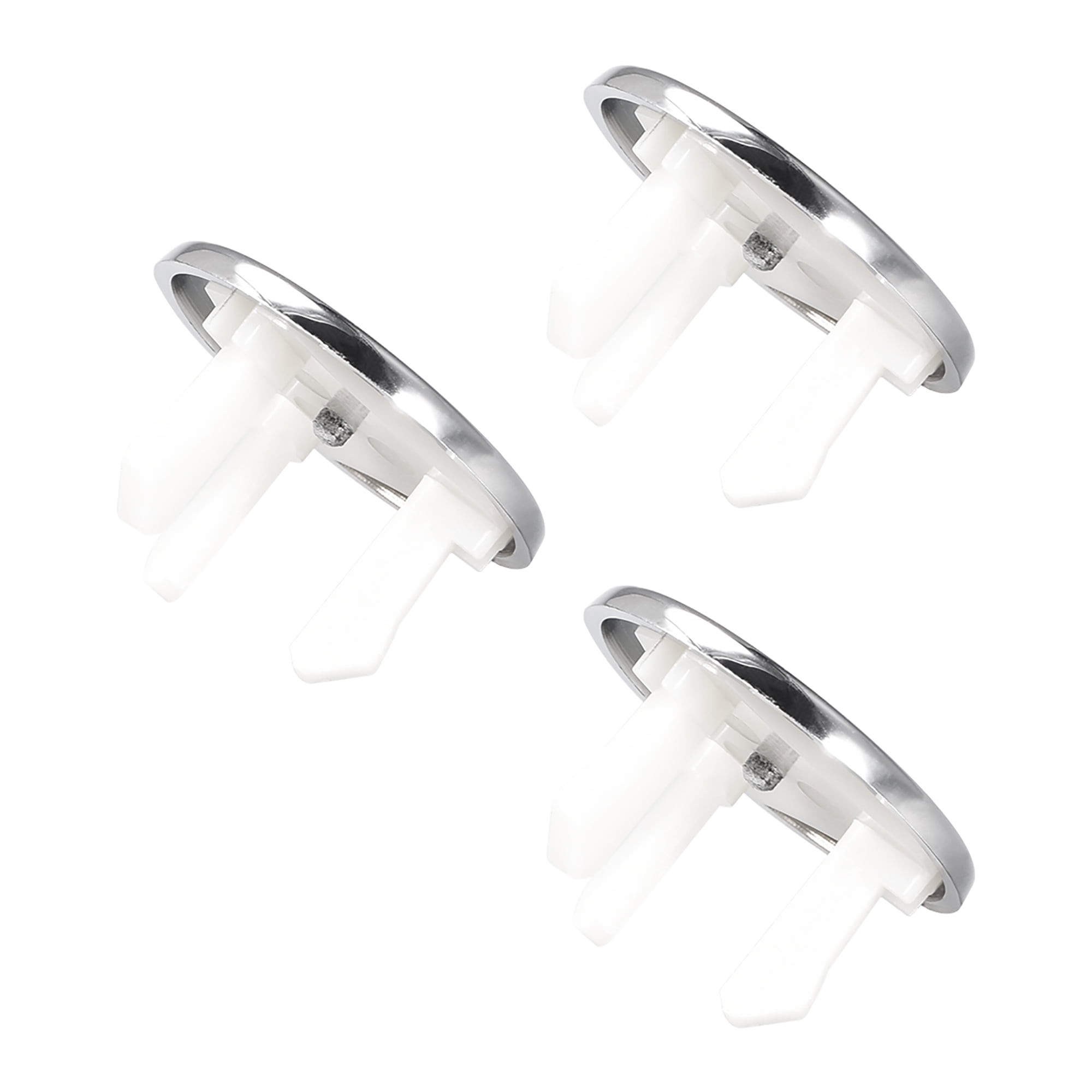 Sink Overflow Covers Round Hole Caps Insert Spares for Bathroom Basin Kitchen 3Pcs