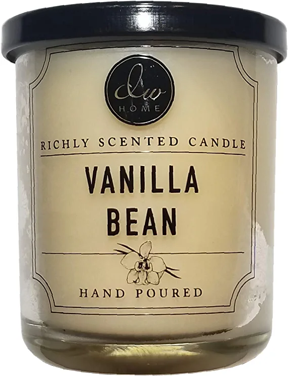 DW Home Small Single Wick Candle Vanilla Bean Scent 4 oz.