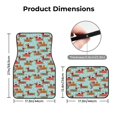 thumbnail image 5 of Yiaed Dachshund Christmas Play Print Carpet Floor Mats for Cars, Auto Accessories Front & Rear Car Floor Mats Car Floor Foot Mat Sets of 4 Pieces, 5 of 7