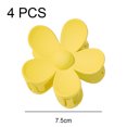 thumbnail image 2 of 4 pinzas para el pelo de flores grandes, pinzas para garras con pétalos de margaritas grandes, pasadores florales mate, color mixto 1, 2 of 5