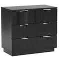 thumbnail image 6 of GZXS Modern Dresser with 4 Drawers, Chest of Drawers, Storage Organizer for Bedroom, Living Room, Black, 6 of 11